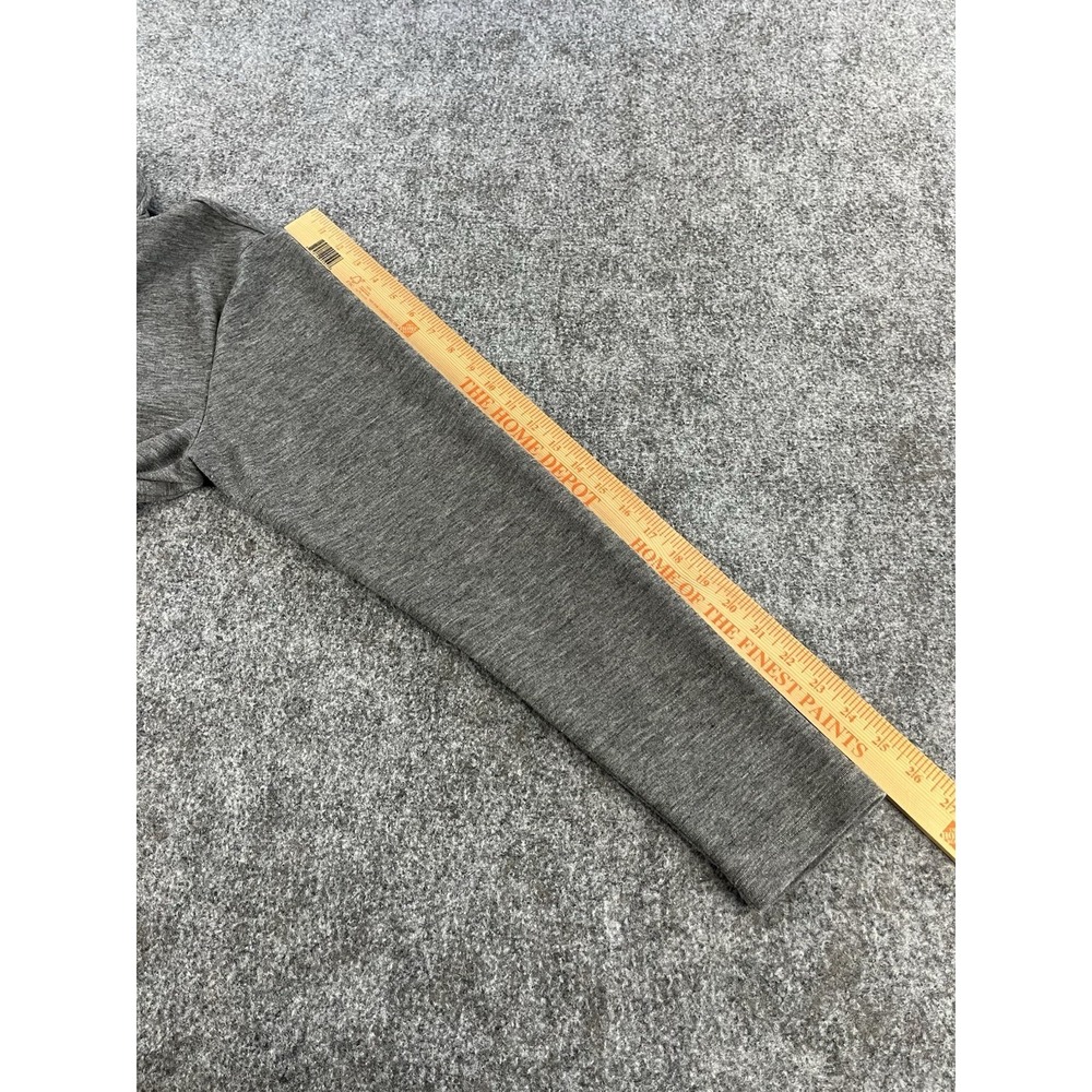 Aether Long Sleeve Polo Shirt Mens XL Merino Wool Heathered Gray Soft Casual EUC - Picture 9 of 9